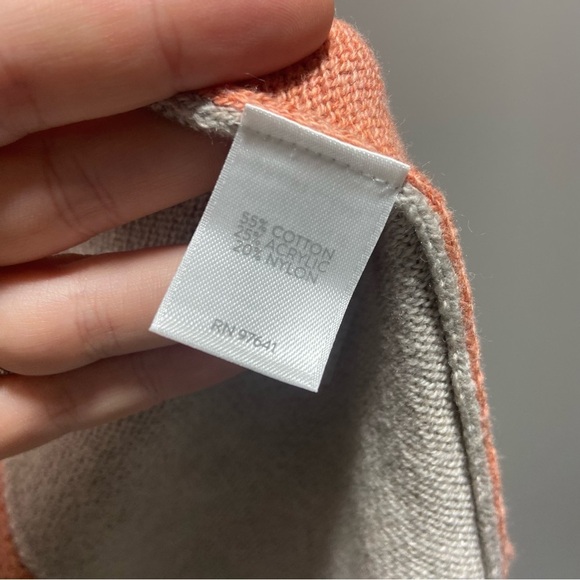 Pure Jill Pink Color Blocked Cardigan NWT - Picture 7 of 10